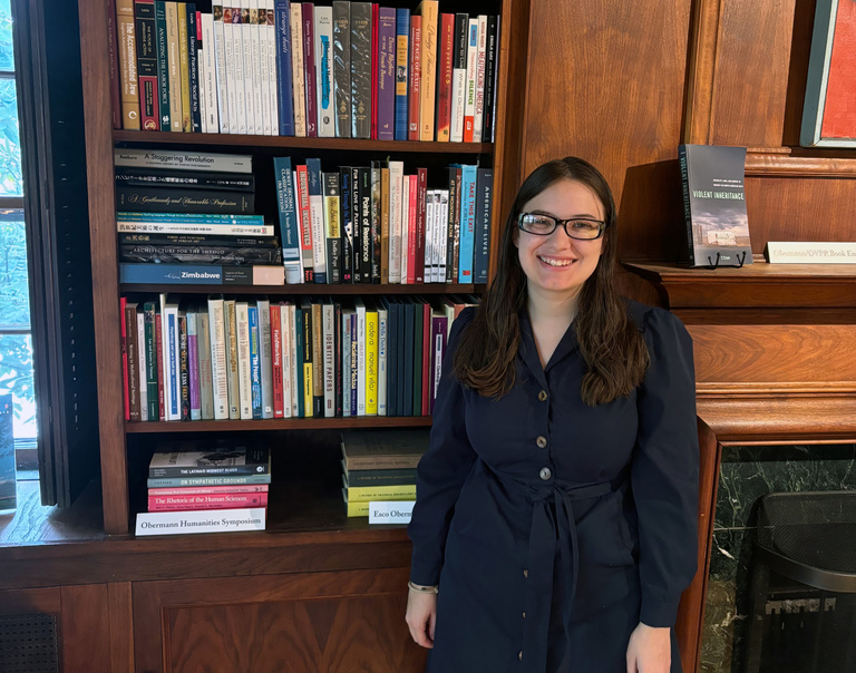 Elenor Ball at the Oberman Center Library