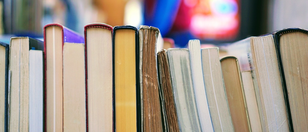 row of books