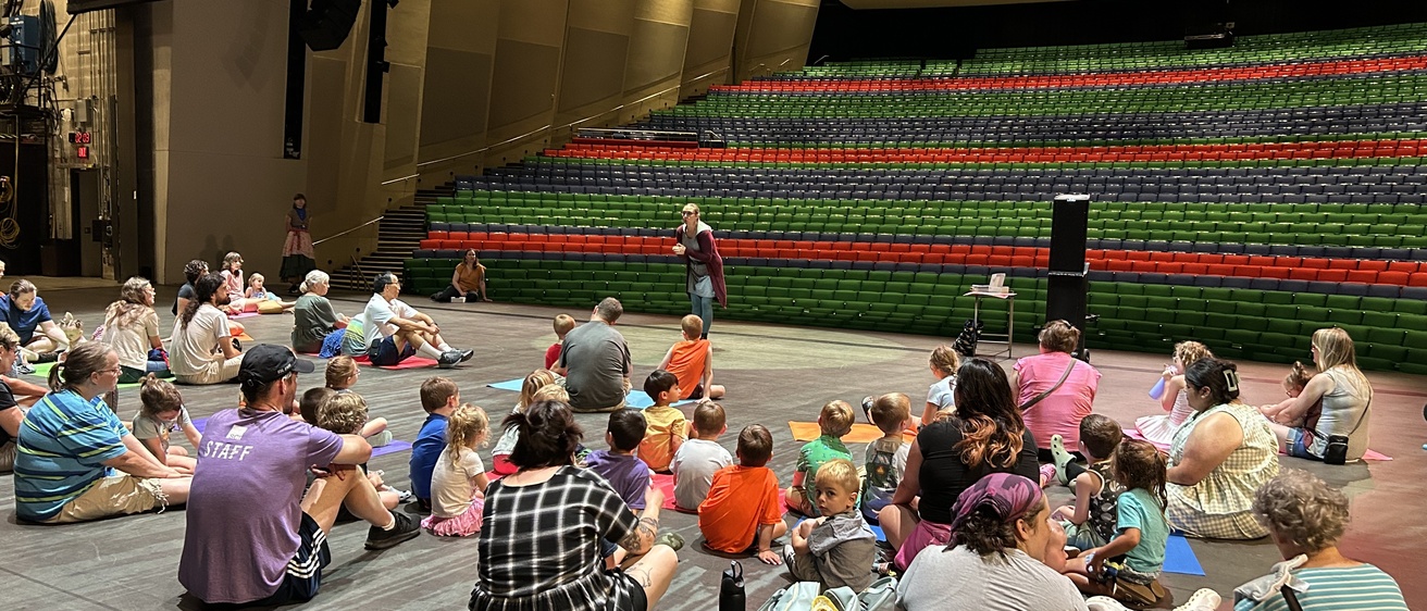 Children listening to a story