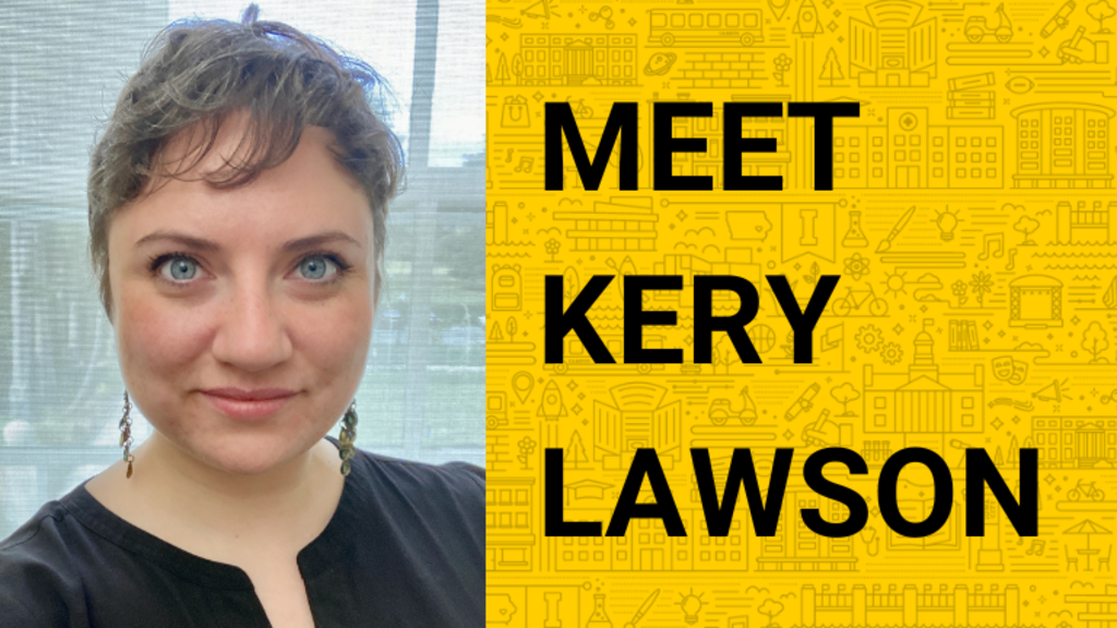 Text: Meet Kery Lawson Photo: Headshot of Kery Lawson